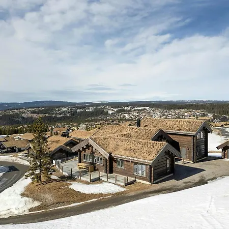 בית נופש Luxurious Log At Mostertoppen Oyer